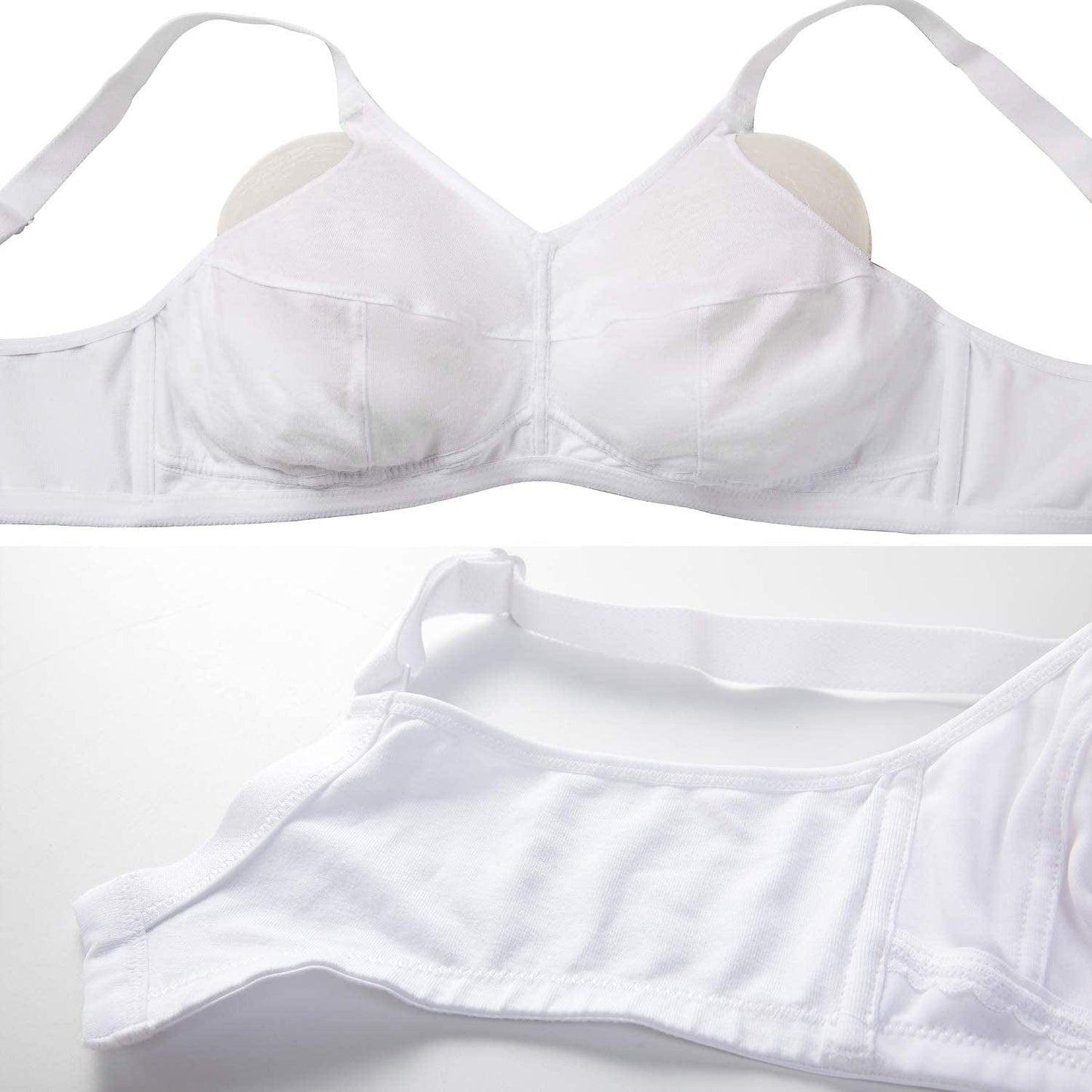 Women'S Mastectomy Pockets Wireless Post-Surgery plus Size Sleep Bra