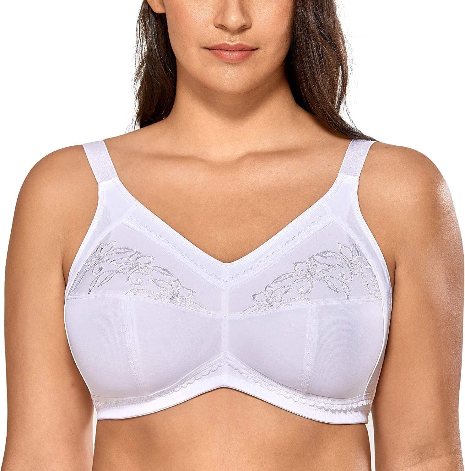 Women'S Mastectomy Pockets Wireless Post-Surgery plus Size Sleep Bra