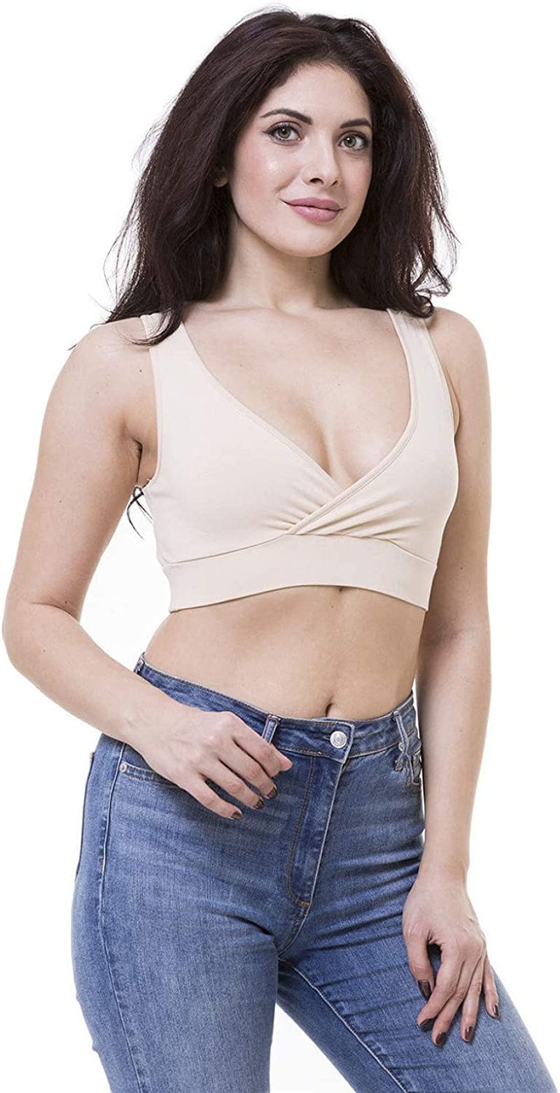 Women'S Maternity Bra Slim Crop Top Lounge Wear