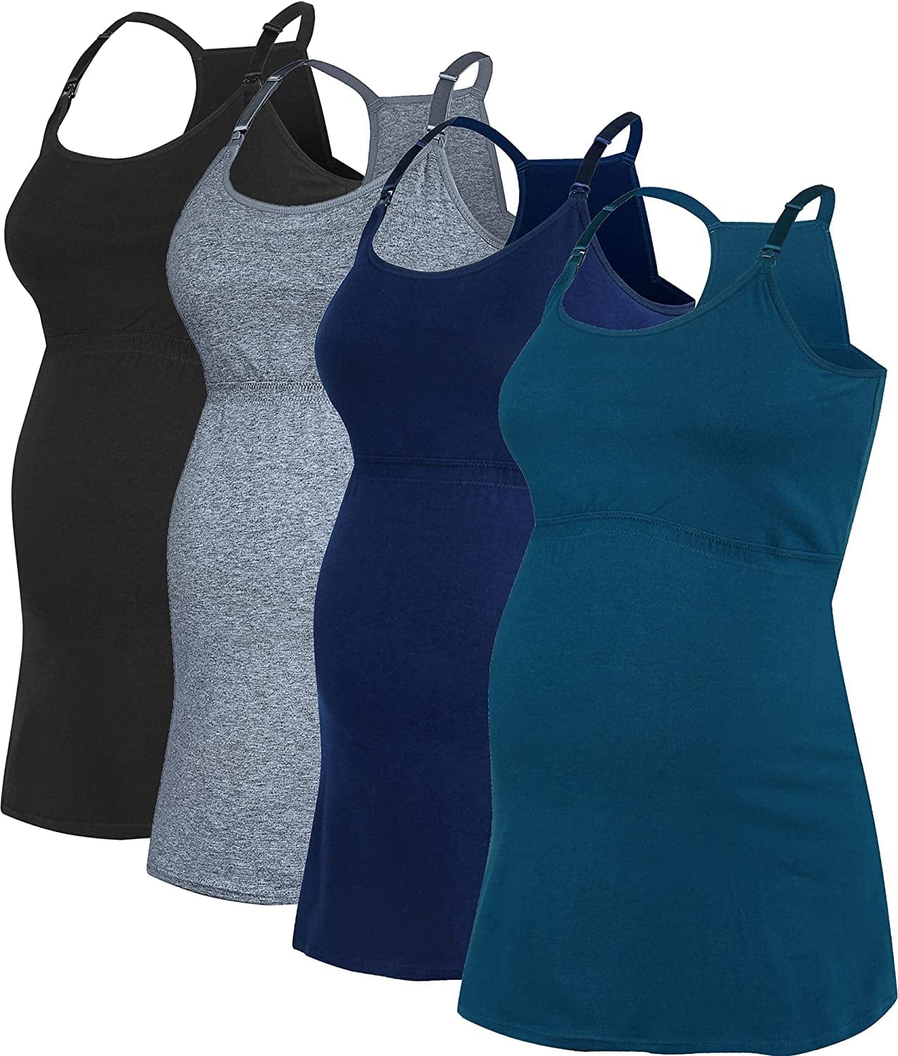 Women'S Maternity Nursing Tank Tops Cami Breastfeeding Sleep Bra Pregnancy Clothes