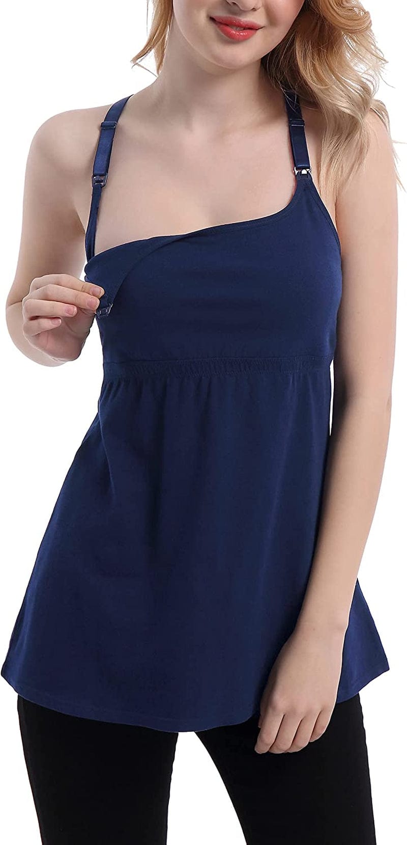 Women'S Maternity Nursing Tank Tops Cami Breastfeeding Sleep Bra Pregnancy Clothes