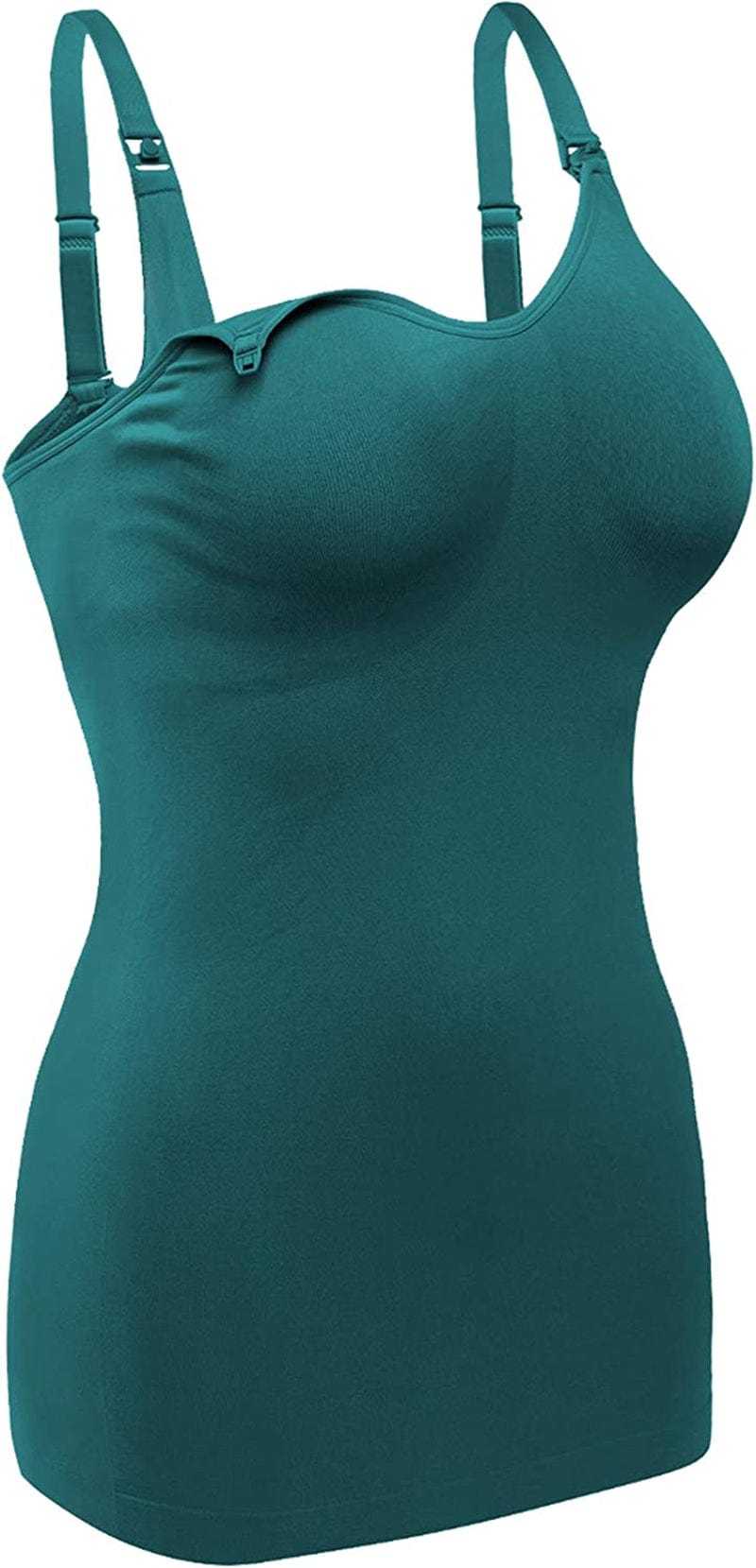 Women'S Maternity Nursing Tank Tops with Built in Bra for Breastfeeding Shirt 4Pack