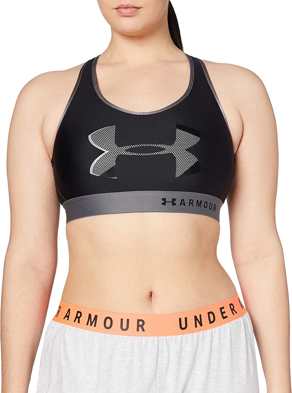 Women'S Mid Keyhole Big Logo Black (001)/Black / X-Small