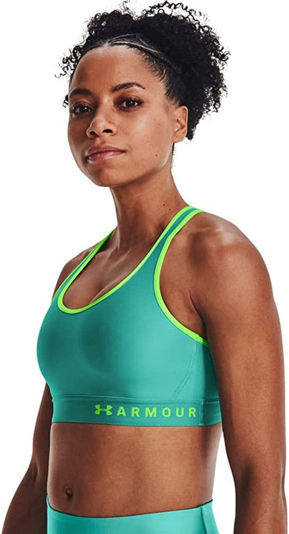 Women'S Mid Keyhole Sports Bra Neptune (369)/Quirky Lime / X-Large