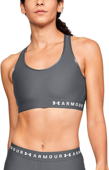 Women'S Mid Keyhole Sports Bra Pitch Gray (012)/Mod Gray / Small