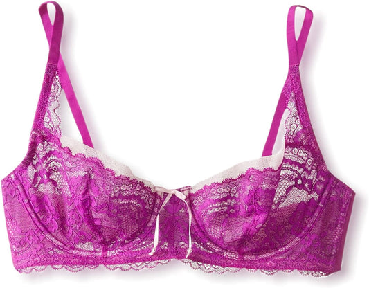 Women'S Minx Unlined Balconette Bra 1733100 Violet/Rose / 34DD