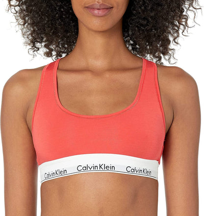 Women'S Modern Cotton Unlined Wireless Bralette Strawberry / X-Small