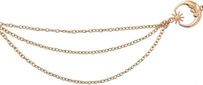 Women’S Moon Sun Metal Link Waist Chain Belts Dress Belt Rave Body Jewelries Skirt Jeans Accessories Apparel & Accessories > Jewelry > Body Jewelry Ralcosuss   