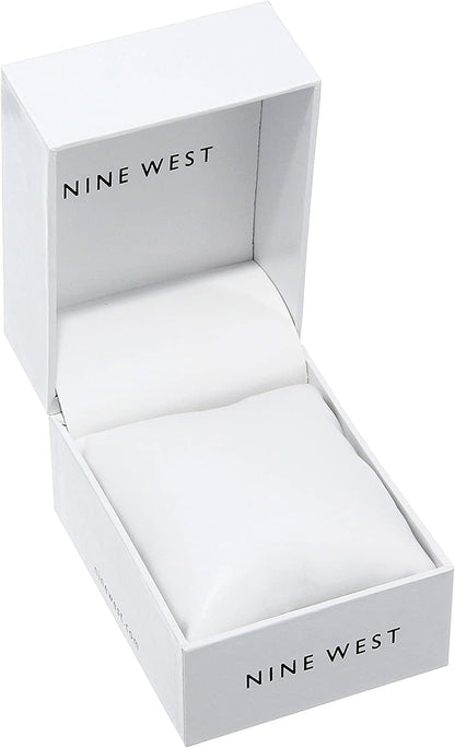 Women'S NW/2288RGBK Rose Gold-Tone and Black Strap Watch
