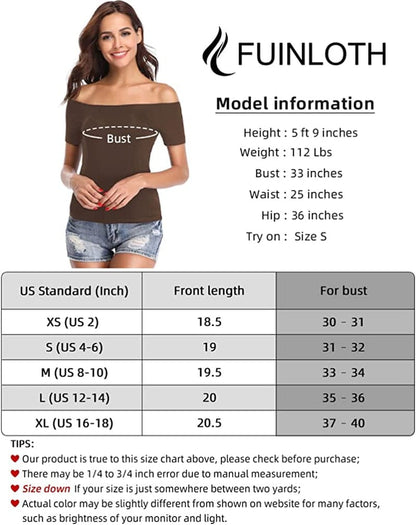 Women'S off Shoulder Tops, One Shoulder Shirts, Short Sleeves Sexy Slim Fit Tees