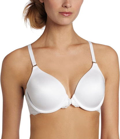 Women'S One Fab Fit T-Shirt Bra, Women’S Full Coverage T-Shirt Bra, Women’S Lightly Lined Racerback Bra 07112 Latte Dot Print / 32D