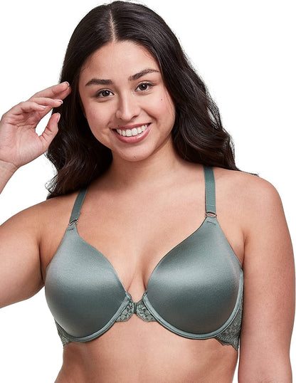 Women'S One Fab Fit T-Shirt Bra, Women’S Full Coverage T-Shirt Bra, Women’S Lightly Lined Racerback Bra Herbal Olive Green / 36D