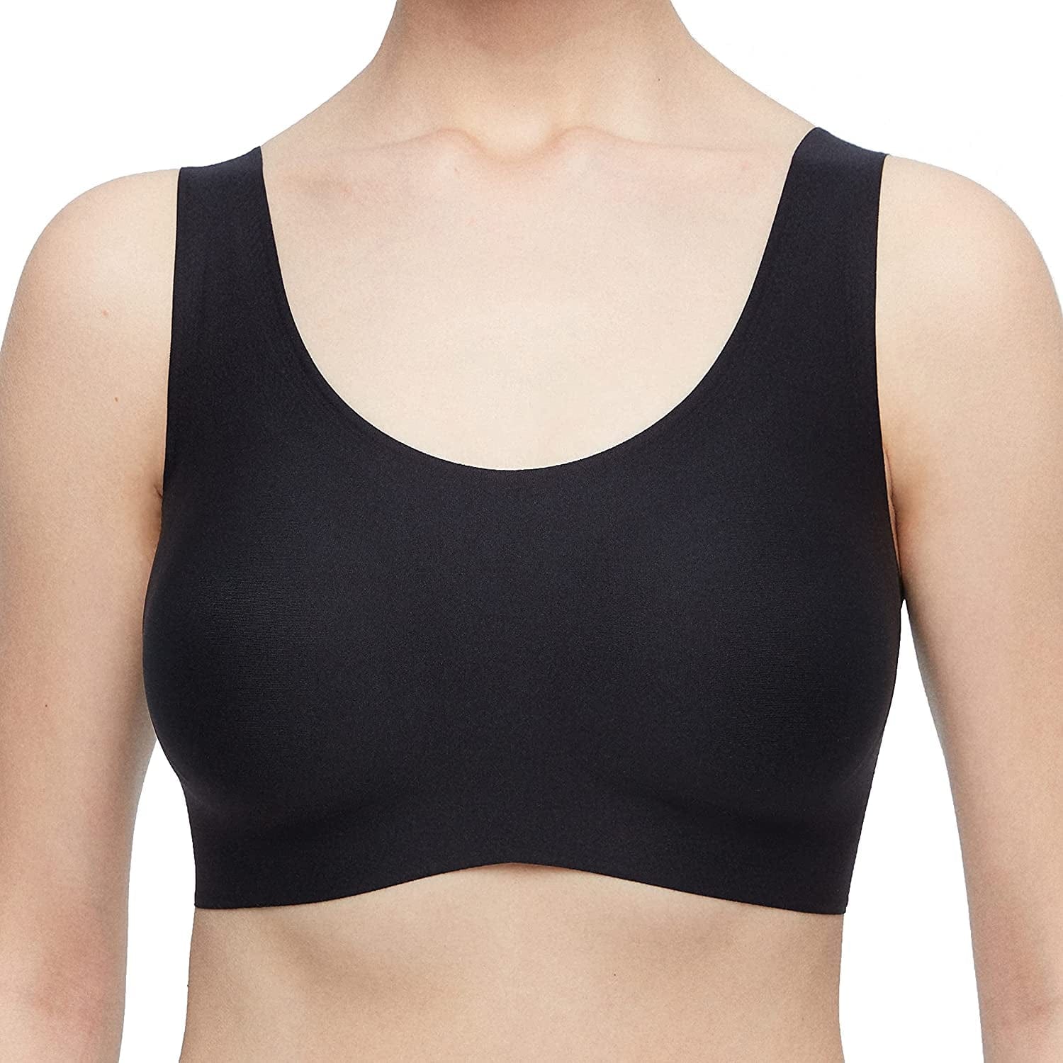 Women'S Onesize Wireless Seamless Comfrot Full Coverage Bra with Back Hook Black