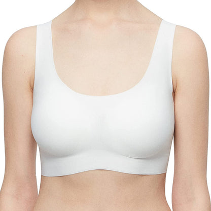 Women'S Onesize Wireless Seamless Vest Bras Full Coverage Comfort Revelution White / Standard / One Size
