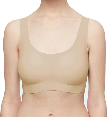 Women'S Onesize Wireless Seamless Vest Bras Full Coverage Comfort Revelution Nude / Standard / One Size