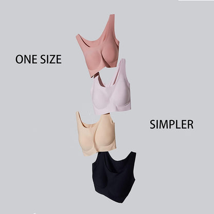 Women'S Onesize Wireless Seamless Vest Bras Full Coverage Comfort Revelution