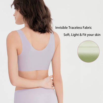 Women'S Onesize Wireless Seamless Vest Bras Full Coverage Comfort Revelution