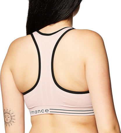 Women'S Performance Moisture Wicking Medium Impact Reversible Seamless Sports Bra