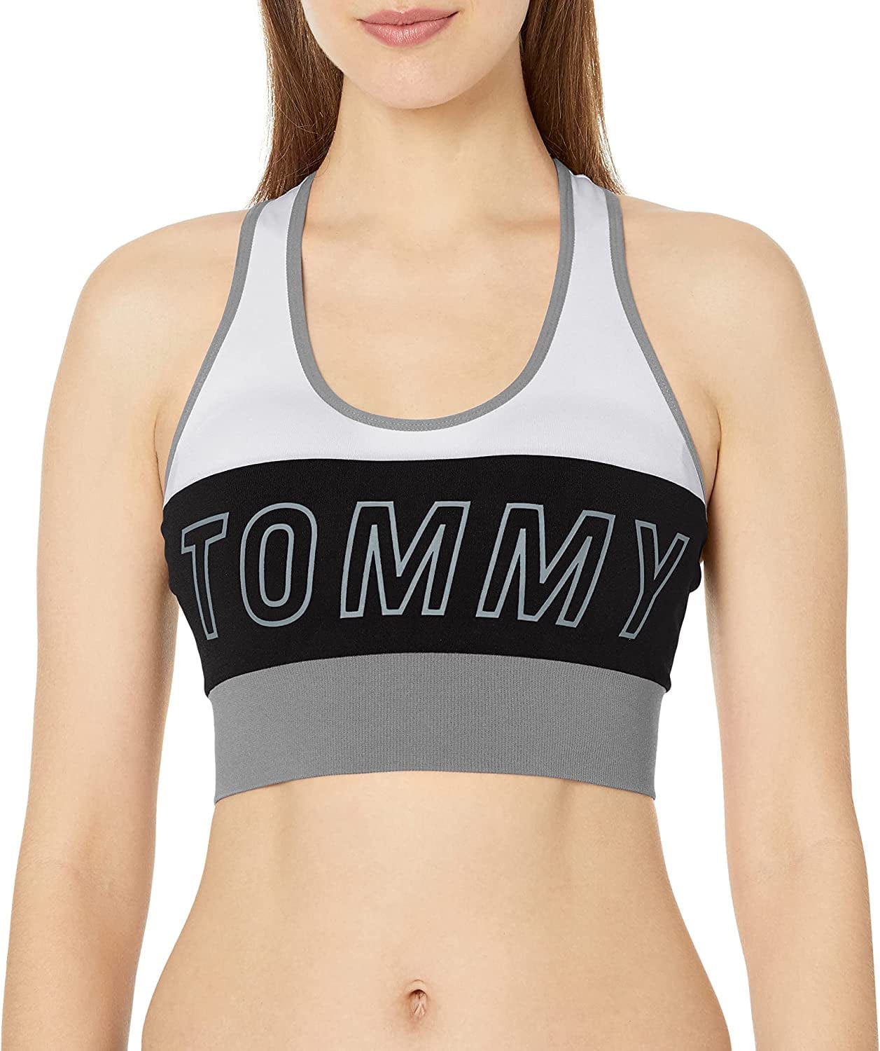 Women'S Performance Sports Bra Black/Dove Grey Combo / Large