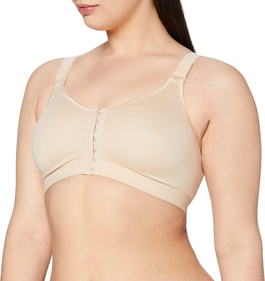 Women'S Petite Plus-Size Front Closure Sports Bra Desert / 32B