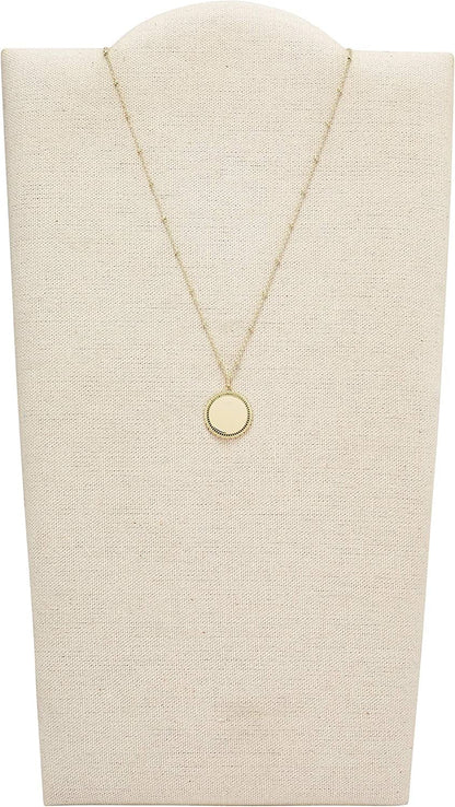 Women'S Plated Stainless Steel Engravable Personalized Gift Pendant Chain Necklace