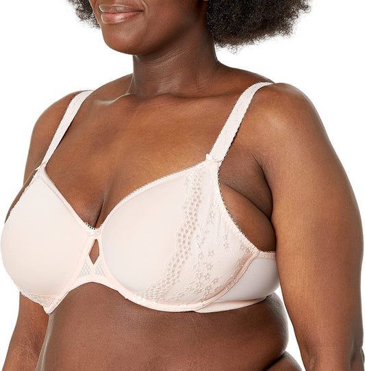 Women'S plus Size Charley T-Shirt Seamless Breathable Spacer Underwire Bra, Ballet Pink, 46F