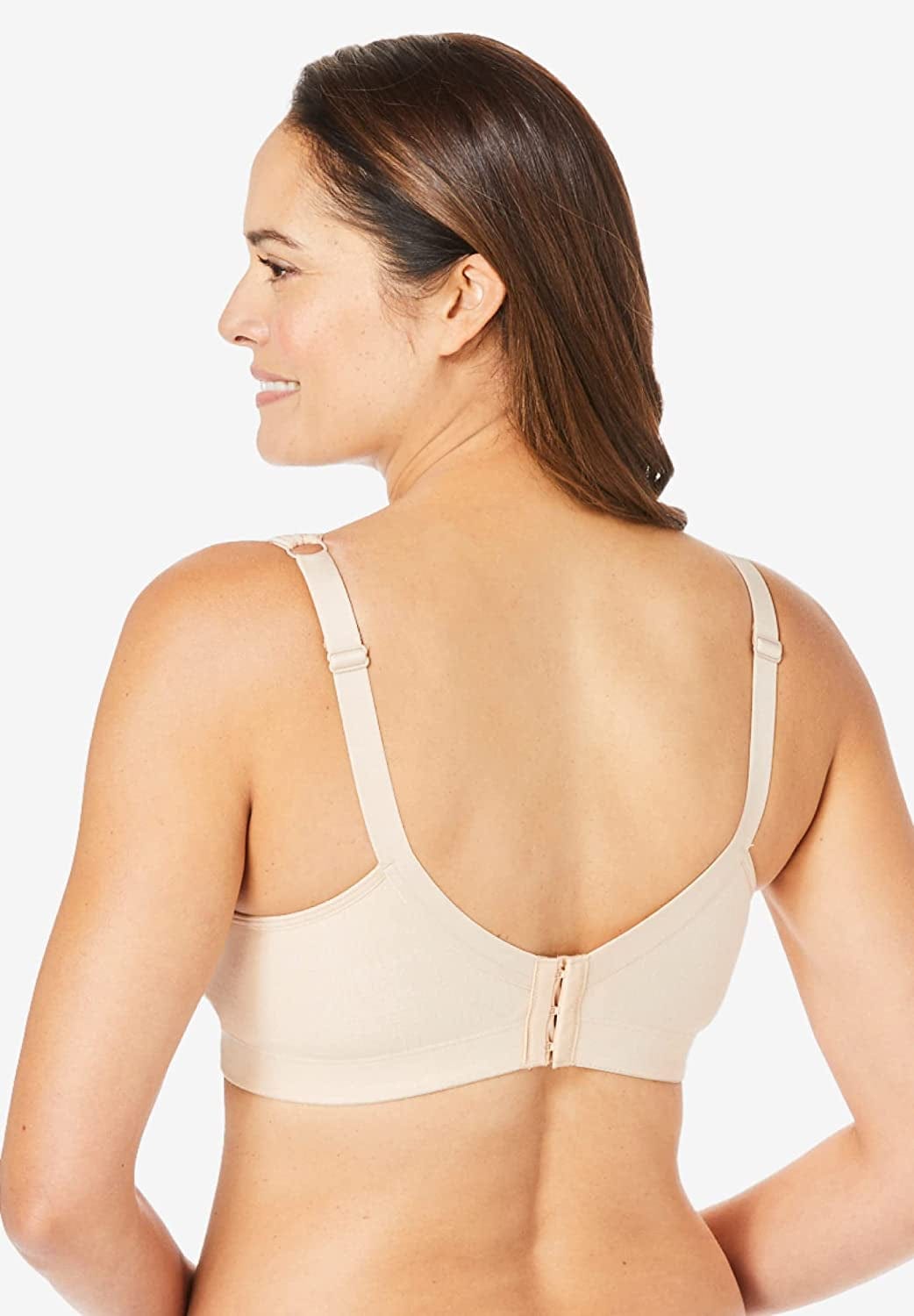 Women'S plus Size Cotton Comfort Wireless Bra