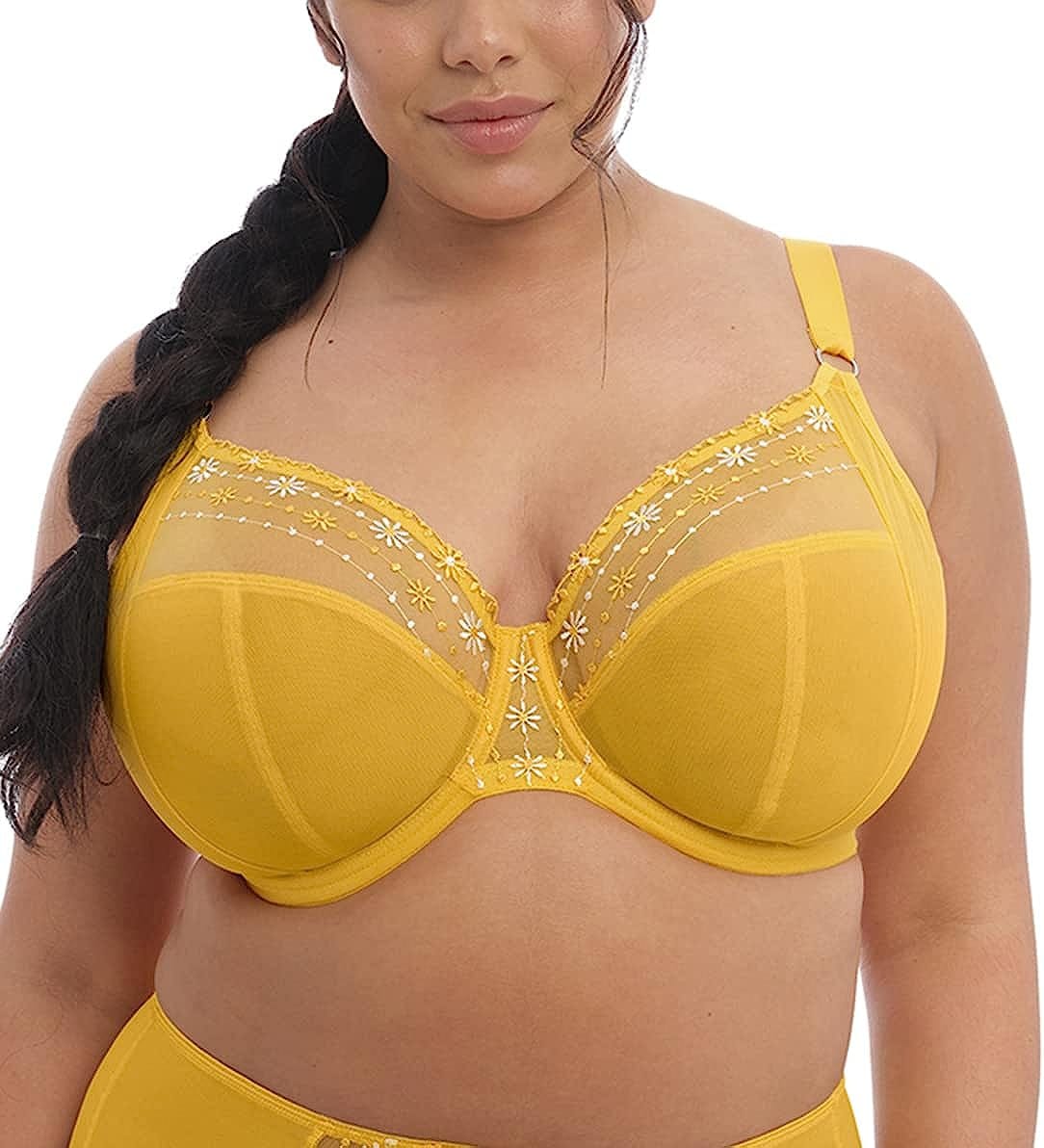 Women'S plus Size Matilda Underwire Embroidered Plunge Bra Daisy / 34JJ