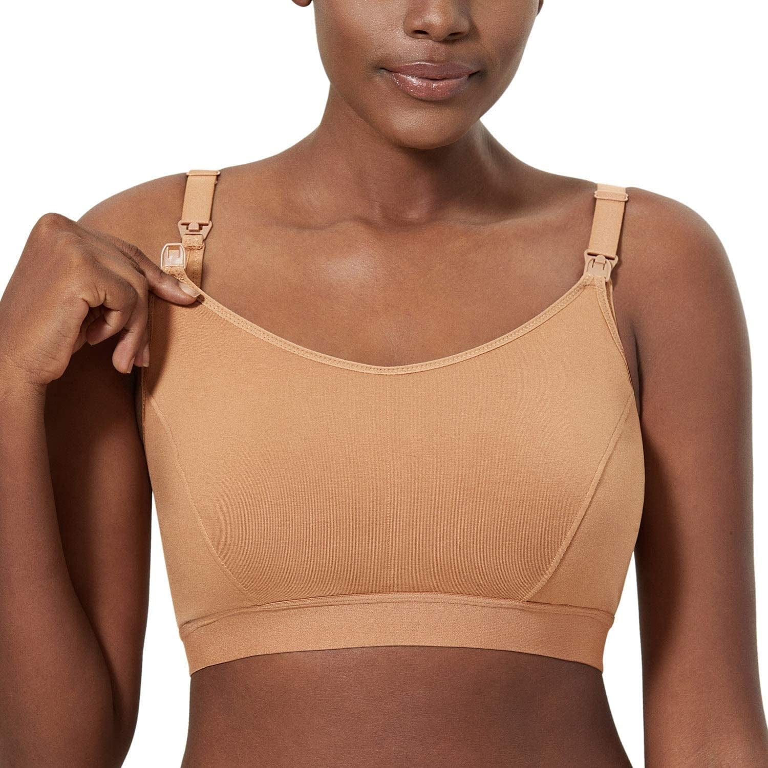 Women'S plus Size Nursing Bra Support Nursing Sports Bra Cotton Breastfeeding Maternity Bras Glow / X-Large