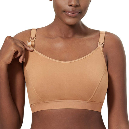 Women'S plus Size Nursing Bra Support Nursing Sports Bra Cotton Breastfeeding Maternity Bras Glow / X-Large