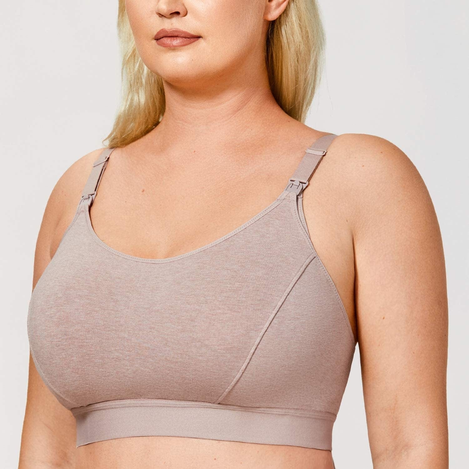 Women'S plus Size Nursing Bra Support Nursing Sports Bra Cotton Breastfeeding Maternity Bras
