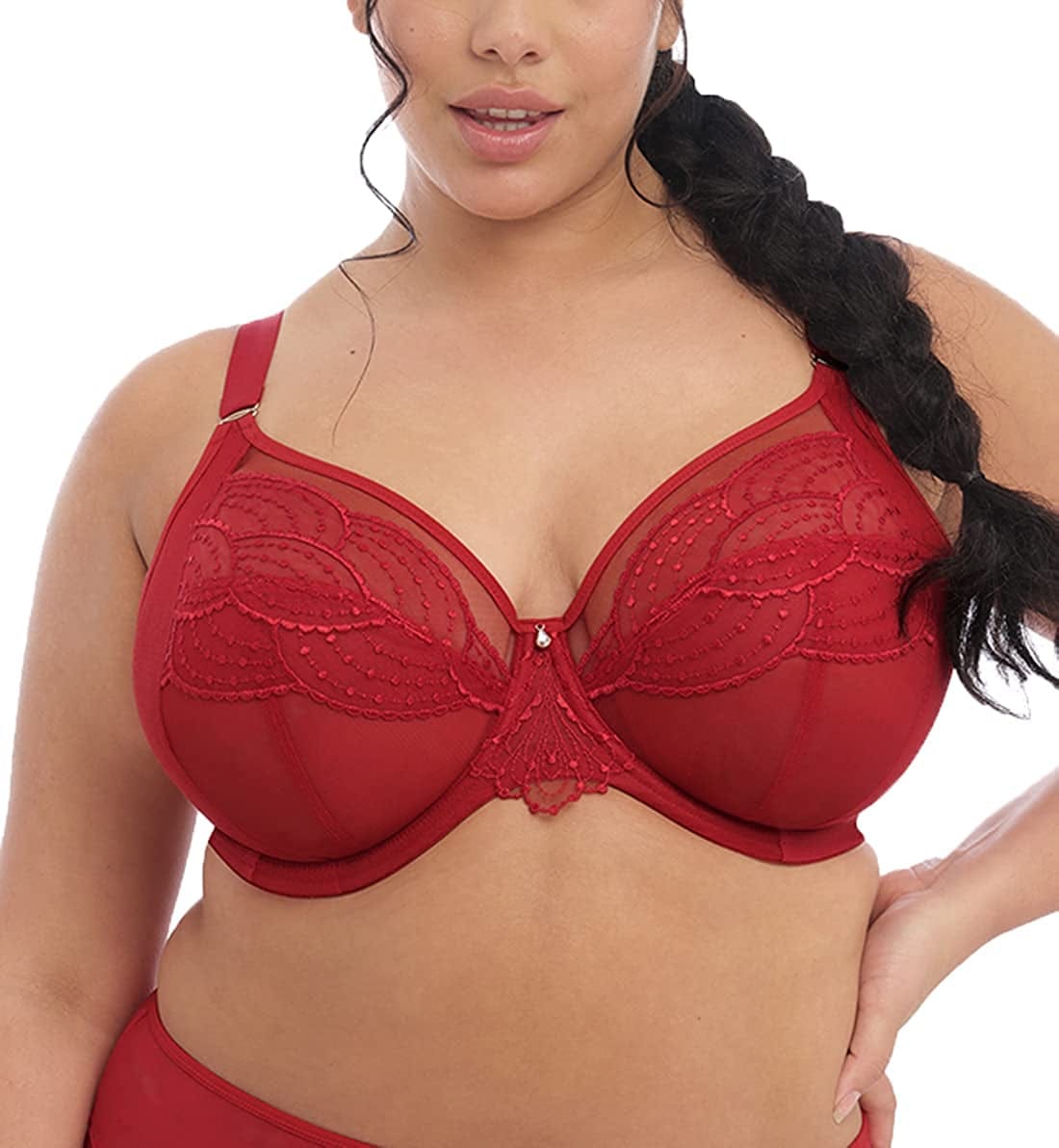 Women'S plus Size Priya Underwire Plunge Bra Haute Red / 42H