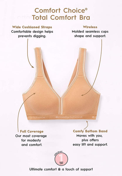 Women'S plus Size Wireless T-Shirt Bra