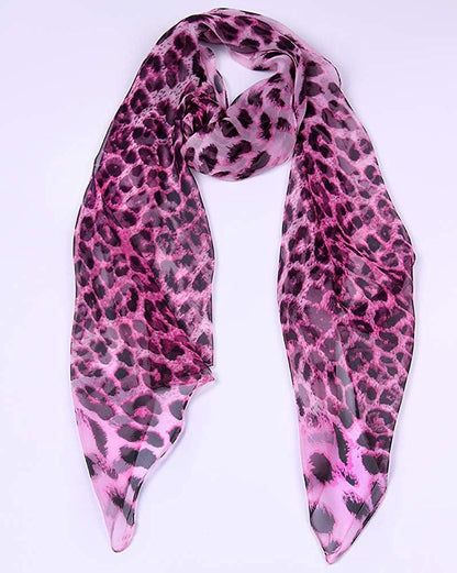 Women'S Polyester Chiffon Scarf Neck Fashionable Printing Floral Country Style Lightweight Scarves for Ladies and Girls Apparel & Accessories > Clothing Accessories > Scarves & Shawls Persmileful   