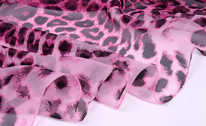 Women'S Polyester Chiffon Scarf Neck Fashionable Printing Floral Country Style Lightweight Scarves for Ladies and Girls Apparel & Accessories > Clothing Accessories > Scarves & Shawls Persmileful   