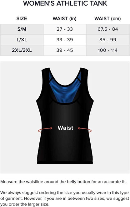 Women'S Premium Workout Tank Top Slimming Polymer Sauna Vest