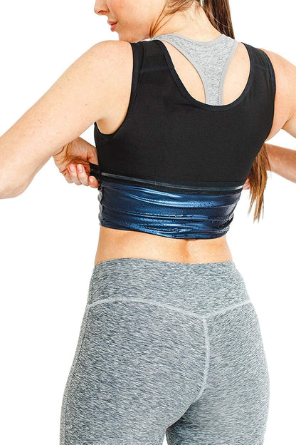 Women'S Premium Workout Tank Top Slimming Polymer Sauna Vest