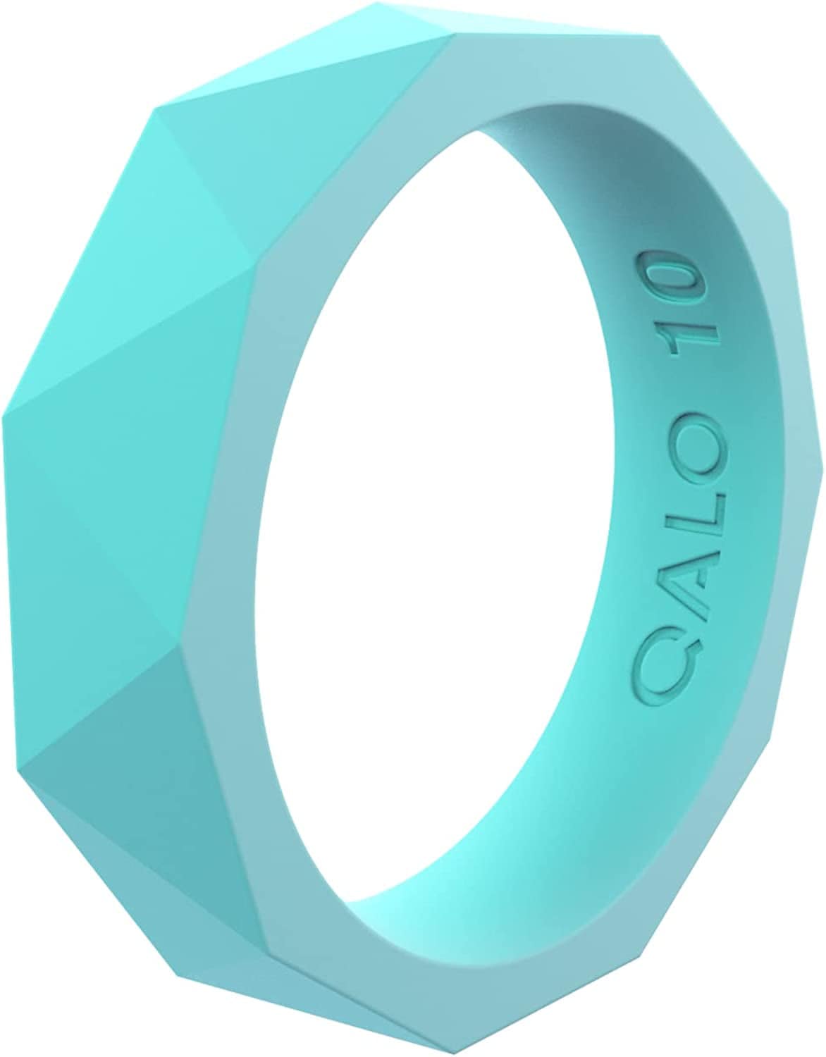 Women'S Prism Silicone Ring Collection Turquoise / 9