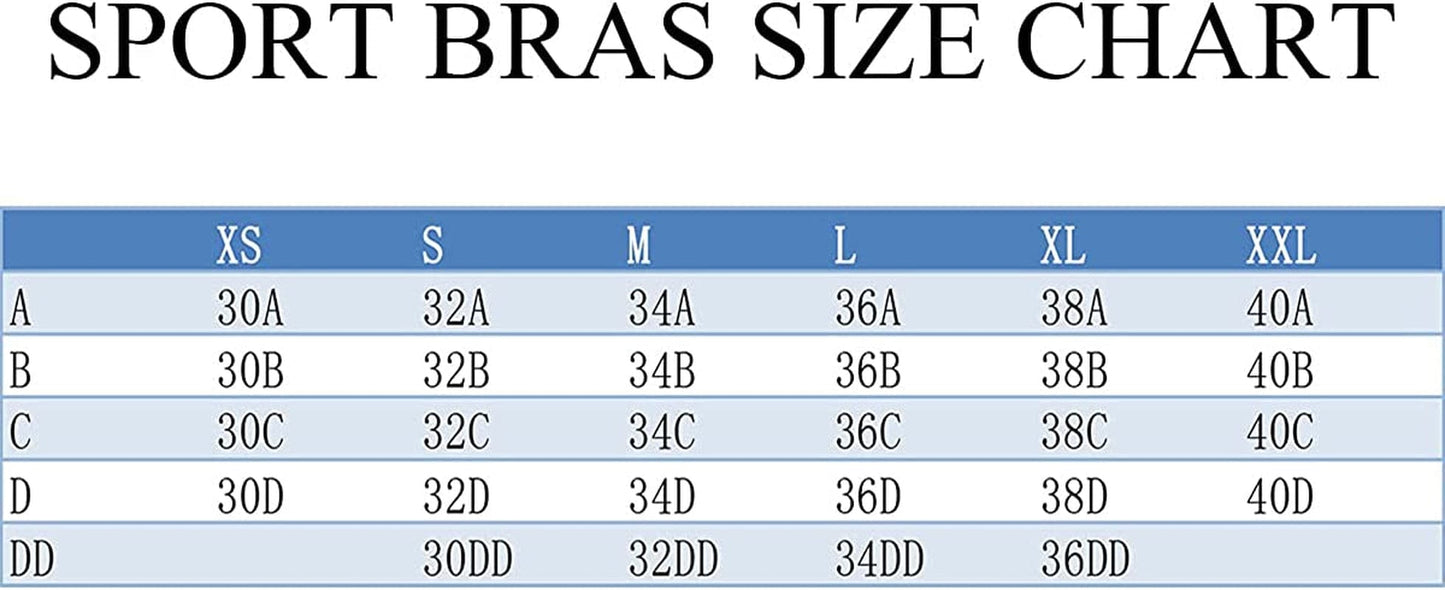 Women'S Racerback Sports Fitness Support Workout Running Bras