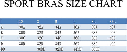 Women'S Racerback Sports Fitness Support Workout Running Bras