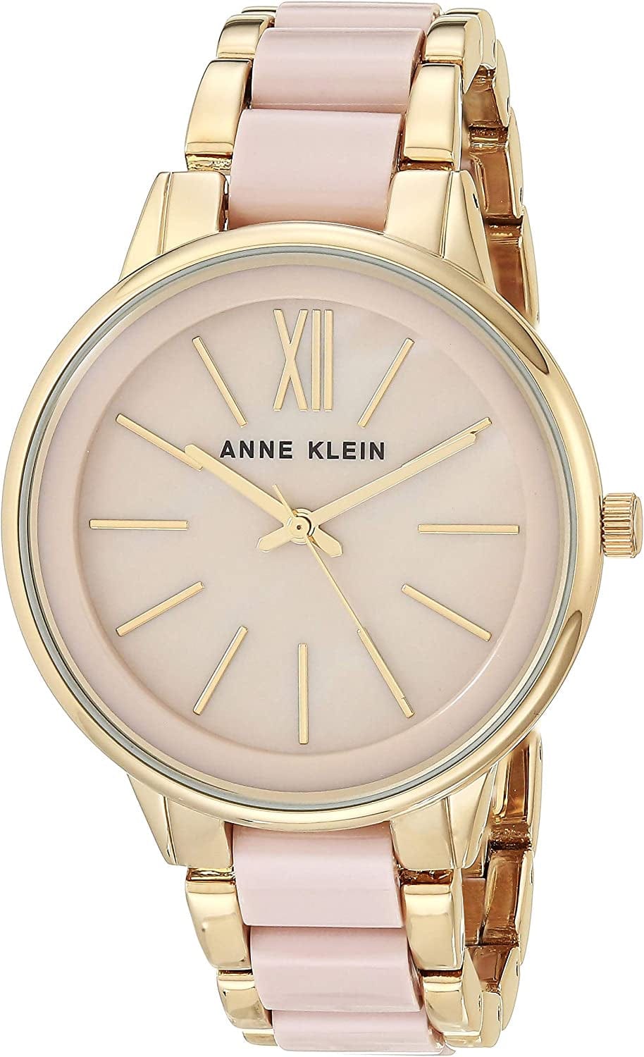 Women'S Resin Bracelet Watch Pink/Gold