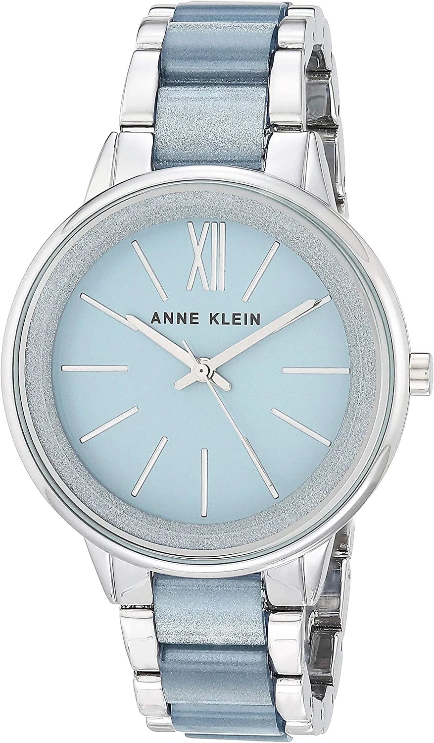 Women'S Resin Bracelet Watch Blue/Silver