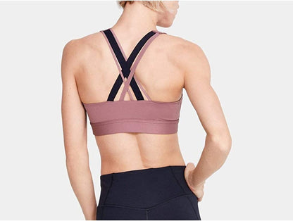 Women'S Rush Low Sports Bra Hushed Pink (662)/Black / Medium