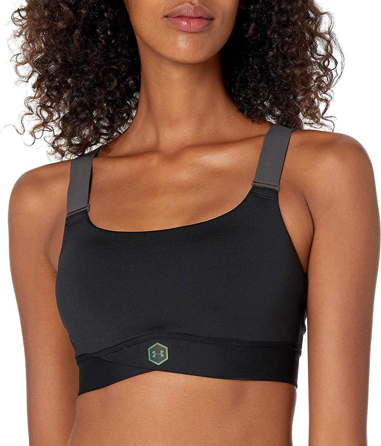 Women'S Rush Mid Sports Bra Black (001)/Black / Large