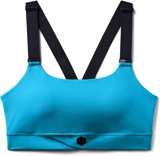 Women'S Rush Mid Sports Bra Equator Blue (417)/Black / Small
