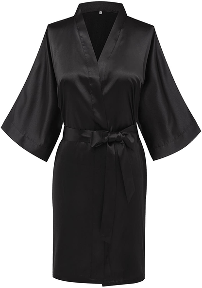 Women'S Satin Kimono Robes Bridesmaid Wedding Robes Silky Bathrobes Summer Loungewear Apparel & Accessories > Clothing > Sleepwear & Loungewear > Robes MissNina   