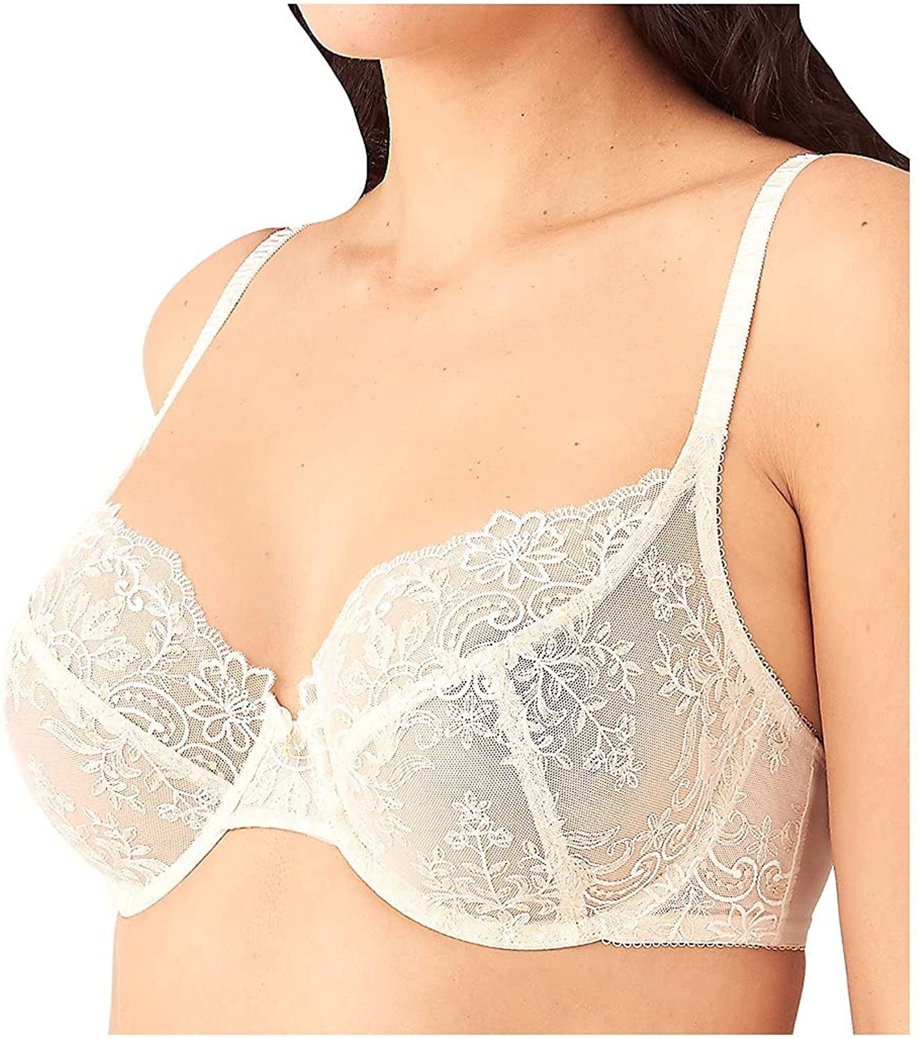 Women'S Scene Stealer Lace Underwire Bra Cream / 32D