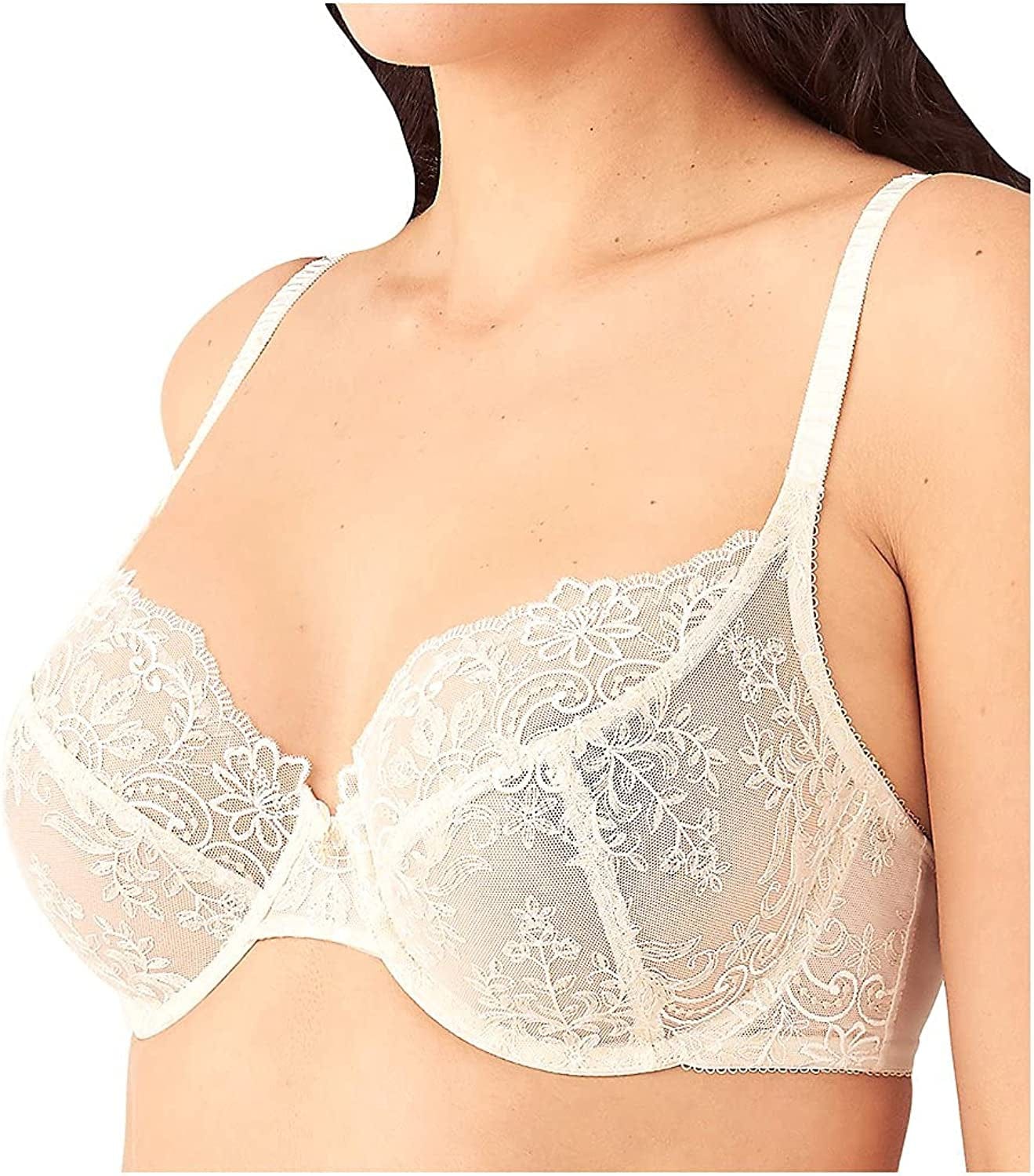 Women'S Scene Stealer Lace Underwire Bra Cream / 40DD