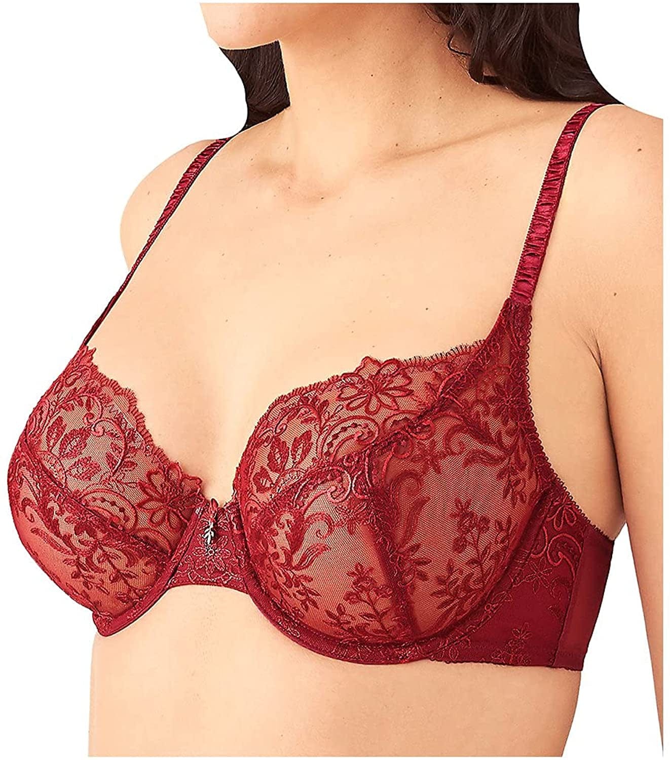 Women'S Scene Stealer Lace Underwire Bra Tibetan Red / 32D