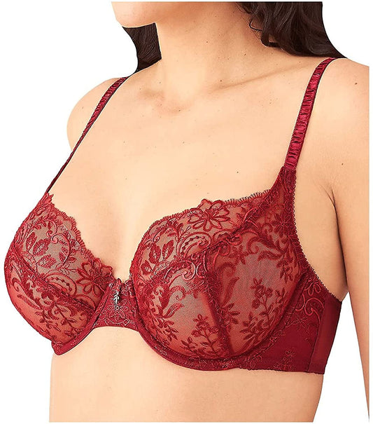 Women'S Scene Stealer Lace Underwire Bra Tibetan Red / 32D